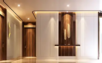 Interior design for the residential complex President's Park. Interior design services. Architectural firm INK Architects