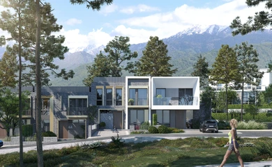 Architectural design of the cottage town Regis Hills. Architectural design services. Architectural bureau INK Architects