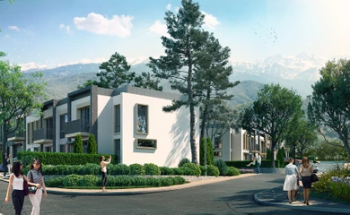 Architectural design of the cottage town Regis Hills. Architectural design services. Architectural bureau INK Architects