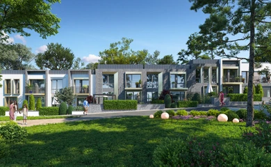 Architectural design of the cottage town Regis Hills. Architectural design services. Architectural bureau INK Architects