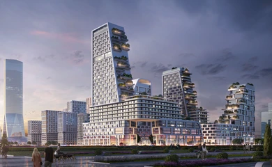 Architectural design process of the residential complex Hill Gardens. Building design services. Architectural bureau INK Architects