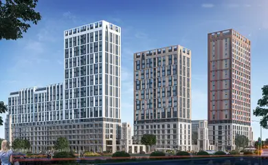 Architectural design of the of the residential complex Sensata Plaza. Architectural design services. Architectural bureau INK Architects