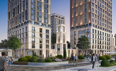 Architectural design of the of the residential complex Sensata Plaza. Architectural design services. Architectural bureau INK Architects