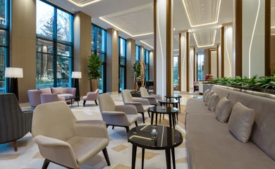 Interior design for the resort complex Swissotel Wellness. Interior design services. Architectural firm INK Architects