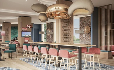 Interior design for the Tashkent Hampton. Interior design services. Architectural firm INK Architects