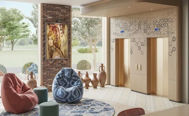 Interior design for the Tashkent Hampton. Interior design services. Architectural firm INK Architects