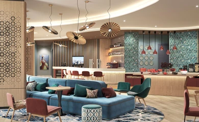 Interior design for the Tashkent Hampton. Interior design services. Architectural firm INK Architects