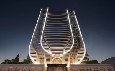 Architectural design of the multifunctional tower in Tashkent. Architectural design services. Architectural bureau INK Architects